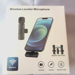 Wireless Lavalier Microphone Clip-On Mic for Android USB-C NEW Sealed